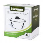 Кастрюля Гранит 4 л, с крышкой, антипригарн.покрытие, д/всех типов плит (кроме индукции) 44701 Мечта