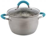 Кастрюля с крышкой "Bravo", 5,1 л, 22*13,5 см, нерж. сталь 5431 Mallony