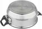 Кастрюля с крышкой BAK-S-04, 3,9 л, 0,3 мм, ручки бакелит, одинарное дно, нерж. сталь 985889 Mallony