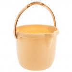 Ведро пластмассовое круглое 12 л, бежевое, Home// Palisad