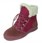 Полуботинки Белль бордовые