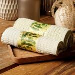 Полотенце вафельное Olive Сафия Хоум, 3202 салатовый, маленькое