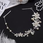 Аксессуар для волос "Цветы с жемчужинками" 26,5х4,3 см