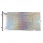 Автомобильная шторка на стекло, раздвижная 50 x 125 см, цвет хром