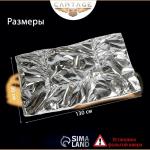 Автоодеяло для двигателя Cartage, 130 х 80 см, фольгированное, чёрное