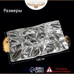 Автоодеяло для двигателя Cartage, 140 х 60 см, фольгированное