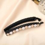 Банан для волос "Амелия" бусины, 10 см