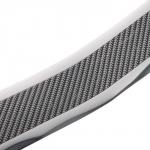 Защитная накладка на порог авто, под карбон с хром полосой, самоклеящаяся, 7х250 см