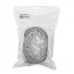 Защитная накладка на порог авто, под карбон с хром полосой, самоклеящаяся, 7х250 см