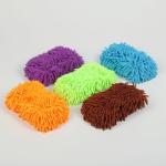 Губка для мытья авто, 24?11 см, микрофибра, микс