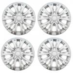 Колпаки колесные R13 "ЛИОН", серебристый карбон, набор 4 шт