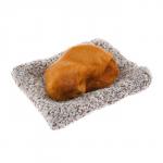 Игрушка на панель авто, собака на подушке, рыжий окрас