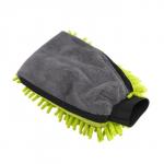 Варежка для мытья авто CARTAGE, 25?19 см, двухсторонняя, зелено-серая