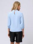 Блуза голубая с пышными рукавами