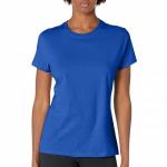 Футболка женская однотонная "Sadiq" (синий) (art. 57926)