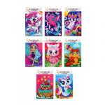 ХОББИХИТ Аппликация из страз Микс,  бумага,  пластик,  21х34, 5 см,  8 дизайнов