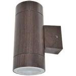 Ecola GX53 LED 8013A светильник накладной IP65 прозрачный Цилиндр металл. 2*GX53 Темное дерево 205x1