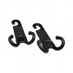 Вешалка - крючок Autovirazh универсальный на подголовник, в блистере, черный, 2 шт