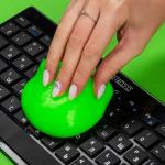 Автомобильный очиститель гель-слайм "лизун" Klik, зеленый, 100 г