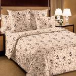 Постельное белье из бязи 196052 Вензель 2 беж 2-х сп