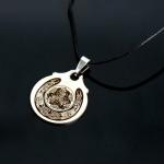 Амулет "Подкова удачи", (мед/сталь)