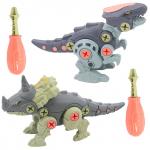 Mioshi Active Игровой набор "Динозавр-конструктор: Аллозавр и стиракозавр" (2 шт., 20 см, 2 отвёртки)