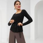 Блуза Аппетитные формы (магия черного, с поясом)