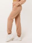Брюки женские с начёсом Пудровый