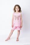 Пижама для девочки с принтом розового цвета