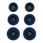 Комплект амбушюр Krutoff для наушников (3 пары, размер S, M, L) синие