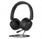 Наушники Gorsun GS-A62 с микрофоном и регулятором громкости (black)