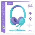 Наушники Gorsun GS-A62 с микрофоном и регулятором громкости (purple)