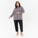 Блуза прямого силуэта, принт "цепочки"