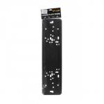 Держатель номера TORSO, нержавеющая сталь, подложка пластик, черный