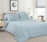 Васильковый КПБ 1,5 спал трикотаж МЕЛАНЖ арт 1560ТМ