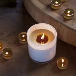 Свеча ароматическая в стакане с алюминиевой крышкой БЕРГАМОТ 9.5х10.5 56ч