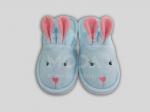 Тапочки детские с закрытым носком "Зайки"