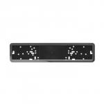 Держатель номера TORSO, нержавеющая сталь, подложка пластик, хром