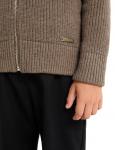NORVEG Merino Knitted Кардиган детский на молнии цвет серо-коричневый