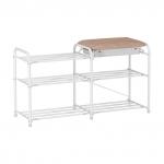 Подставка для обуви "Альфа 33"  с сиденьем с ящиком