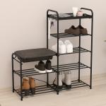 Подставка для обуви "Альфа 35"  с сиденьем с ящиком