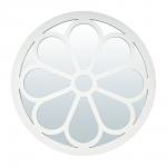 QWERTY Зеркало декоративное "Равенна", D42 см, белый /6