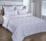 Одеяло 140х205 Лебяжий пух 300 г, перкаль Г/К голубой100% хл