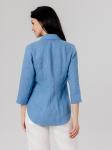 Блузка из льна 21-03а лагуна