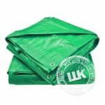 Тент тарпаулин зеленый серебро 3x4 м 120 г на м²