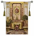 Панно Камин розы и виноград (гобелен)