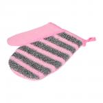 Мочалка Женская варежка, 18х22 см, двусторонняя, medium