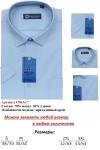 4706As** Сорочка мужская притал. кор. рукав, BROSTEM