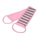 Мочалка Женская лента, 10х60 см (10х74 см с ручками), двусторонняя, medium