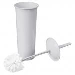 "Rambai" Ерш унитазный пластмассовый д11,5см, h36,5см, закрытый, с подставкой, светло-серый (Россия)